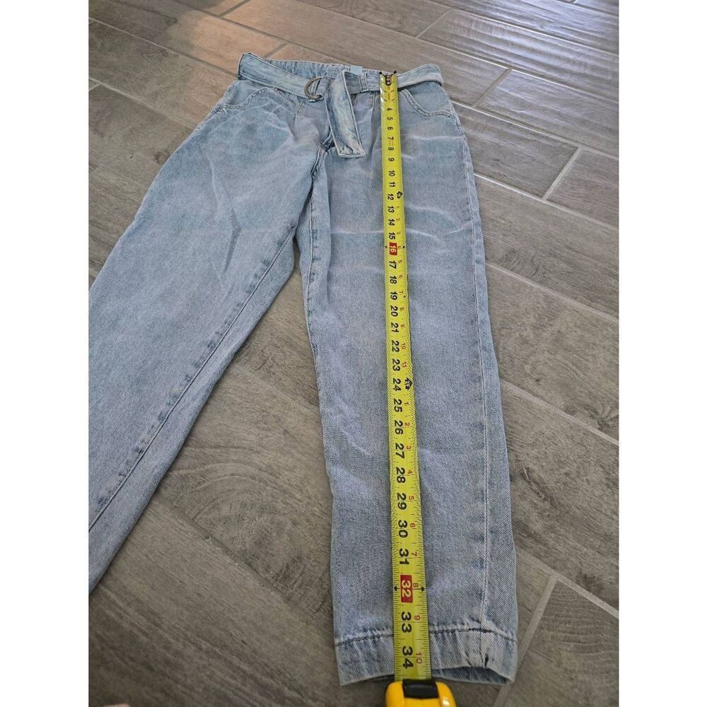 Women's H&M Ultra High Waisted Paperbag Mom Straight Leg‎ Jeans Size 4 - Picture 2 of 11